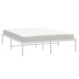Estructura de cama de metal blanca 160x200 cm de vidaXL, Camas y somieres - Ref: Foro24-350916, Precio: 108,19 €, Descuento: %