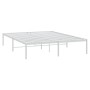Estructura de cama de metal blanca 160x200 cm de vidaXL, Camas y somieres - Ref: Foro24-350916, Precio: 108,19 €, Descuento: %