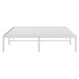 Estructura de cama de metal blanca 160x200 cm de vidaXL, Camas y somieres - Ref: Foro24-350916, Precio: 108,19 €, Descuento: %