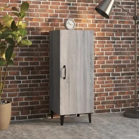 Sonoma gray plywood sideboard 34.5x34x90 cm by vidaXL, Sideboards - Ref: Foro24-817406, Price: 54,73 €, Discount: %