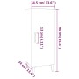 Aparador de madera contrachapada gris Sonoma 34,5x34x90 cm de vidaXL, Aparadores - Ref: Foro24-817406, Precio: 55,41 €, Descu...