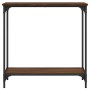 Mesa consola madera de ingeniería roble marrón 75x30,5x75 cm en Mesas auxiliares | Comprar online en Foru.es