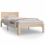 Estructura de cama de madera maciza de pino 90x200 cm de vidaXL, Camas y somieres - Ref: Foro24-810480, Precio: 85,05 €, Desc...