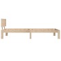 Estructura de cama de madera maciza de pino 90x200 cm de vidaXL, Camas y somieres - Ref: Foro24-810480, Precio: 85,05 €, Desc...