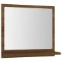 Espejo de baño madera contrachapada marrón roble 40x10,5x37 cm de vidaXL, Tocadores de baño - Ref: Foro24-815635, Precio: 24,...