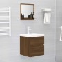 Espejo de baño madera contrachapada marrón roble 40x10,5x37 cm de vidaXL, Tocadores de baño - Ref: Foro24-815635, Precio: 25,...