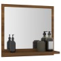 Espejo de baño madera contrachapada marrón roble 40x10,5x37 cm de vidaXL, Tocadores de baño - Ref: Foro24-815635, Precio: 25,...