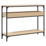 Mesa consola con estante roble Sonoma 100x29x75 cm madera de ingeniería en Mesas auxiliares | Comprar online en Foru.es
