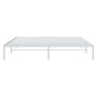 Estructura de cama de metal blanco 180x200 cm de vidaXL, Camas y somieres - Ref: Foro24-350917, Precio: 128,97 €, Descuento: %