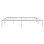 Estructura de cama de metal blanco 180x200 cm de vidaXL, Camas y somieres - Ref: Foro24-350917, Precio: 128,97 €, Descuento: %