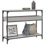 Mesa consola estante madera ingeniería Sonoma gris 100x29x75 cm en Mesas auxiliares | Comprar online en Foru.es