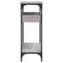 Mesa consola estante madera ingeniería Sonoma gris 100x29x75 cm en Mesas auxiliares | Comprar online en Foru.es