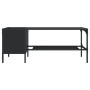 Mesa de centro con estante madera ingeniería negro 100x51x40 cm en Mesas de centro | Comprar online en Foru.es