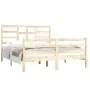 Estructura de cama madera maciza 150x200 cm de vidaXL, Camas y somieres - Ref: Foro24-3105865, Precio: 144,72 €, Descuento: %