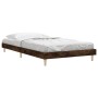 Estructura de cama contrachapada roble ahumado 90x200 cm de vidaXL, Camas y somieres - Ref: Foro24-832066, Precio: 76,96 €, D...