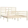 Estructura de cama madera maciza 150x200 cm de vidaXL, Camas y somieres - Ref: Foro24-3105865, Precio: 144,72 €, Descuento: %
