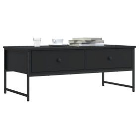 Mesa de centro madera de ingeniería negro 101x49x39,5 cm en Mesas de centro | Comprar online en Foru.es