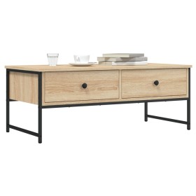 Mesa de centro madera de ingeniería roble Sonoma 101x49x39,5 cm en Mesas de centro | Comprar online en Foru.es