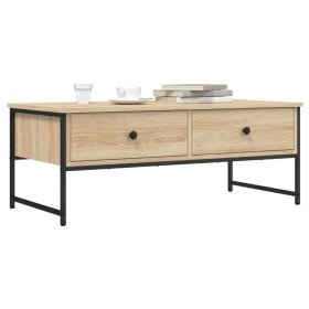 Mesa de centro madera de ingeniería roble Sonoma 101x49x39,5 cm en Mesas de centro | Comprar online en Foru.es