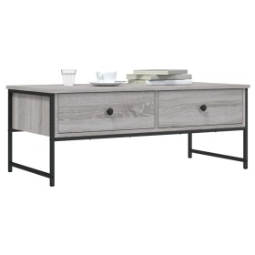 Mesa de centro madera de ingeniería gris Sonoma 101x49x39,5 cm en Mesas de centro | Comprar online en Foru.es