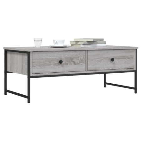 Mesa de centro madera de ingeniería gris Sonoma 101x49x39,5 cm en Mesas de centro | Comprar online en Foru.es