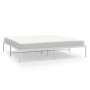 Estructura de cama de metal blanco 183x213 cm de vidaXL, Camas y somieres - Ref: Foro24-350918, Precio: 88,22 €, Descuento: %