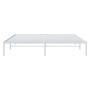 Estructura de cama de metal blanco 183x213 cm de vidaXL, Camas y somieres - Ref: Foro24-350918, Precio: 88,22 €, Descuento: %