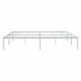 Estructura de cama de metal blanco 183x213 cm de vidaXL, Camas y somieres - Ref: Foro24-350918, Precio: 88,22 €, Descuento: %