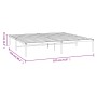 Estructura de cama de metal blanco 183x213 cm de vidaXL, Camas y somieres - Ref: Foro24-350918, Precio: 88,22 €, Descuento: %