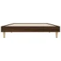 Estructura de cama madera de ingeniería roble marrón 90x200 cm de vidaXL, Camas y somieres - Ref: Foro24-832068, Precio: 74,9...