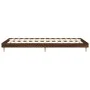 Estructura de cama madera de ingeniería roble marrón 90x200 cm de vidaXL, Camas y somieres - Ref: Foro24-832068, Precio: 74,9...