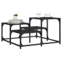 Mesa de centro madera de ingeniería negro 68x68x40 cm en Mesas de centro | Comprar online en Foru.es