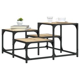 Mesa de centro madera de ingeniería roble Sonoma 68x68x40 cm en Mesas de centro | Comprar online en Foru.es