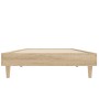 Estructura de cama madera de ingeniería roble Sonoma 75x190 cm de vidaXL, Camas y somieres - Ref: Foro24-832104, Precio: 74,3...