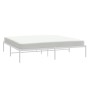 Estructura de cama de metal blanco 193x203 cm de vidaXL, Camas y somieres - Ref: Foro24-350919, Precio: 93,06 €, Descuento: %