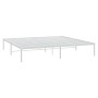 Estructura de cama de metal blanco 193x203 cm de vidaXL, Camas y somieres - Ref: Foro24-350919, Precio: 93,06 €, Descuento: %