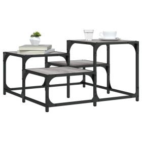 Mesa de centro madera de ingeniería gris Sonoma 68x68x40 cm en Mesas de centro | Comprar online en Foru.es