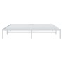 Estructura de cama de metal blanco 193x203 cm de vidaXL, Camas y somieres - Ref: Foro24-350919, Precio: 93,06 €, Descuento: %