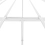 Estructura de cama de metal blanco 193x203 cm de vidaXL, Camas y somieres - Ref: Foro24-350919, Precio: 93,06 €, Descuento: %