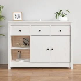 Solid white pine wood sideboard 100x35x74 cm by vidaXL, Sideboards - Ref: Foro24-814555, Price: 168,38 €, Discount: %