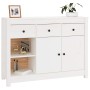 Aparador de madera maciza de pino blanco 100x35x74 cm de vidaXL, Aparadores - Ref: Foro24-814555, Precio: 171,12 €, Descuento: %