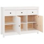 Aparador de madera maciza de pino blanco 100x35x74 cm de vidaXL, Aparadores - Ref: Foro24-814555, Precio: 171,12 €, Descuento: %