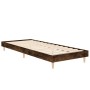Estructura de cama madera de ingeniería roble humo 75x190 cm de vidaXL, Camas y somieres - Ref: Foro24-832106, Precio: 75,31 ...