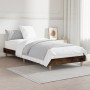 Estructura de cama madera de ingeniería roble humo 75x190 cm de vidaXL, Camas y somieres - Ref: Foro24-832106, Precio: 75,31 ...