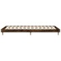 Estructura de cama madera de ingeniería roble humo 75x190 cm de vidaXL, Camas y somieres - Ref: Foro24-832106, Precio: 75,31 ...