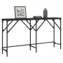 Mesa consola madera de ingeniería negra 140x29x75 cm en Mesas auxiliares | Comprar online en Foru.es