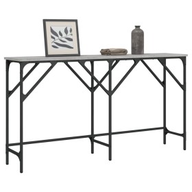 Mesa consola madera de ingeniería gris Sonoma 140x29x75 cm en Mesas auxiliares | Comprar online en Foru.es