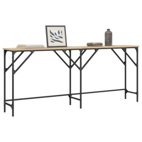 Mesa consola madera de ingeniería roble Sonoma 180x29x75 cm en Mesas auxiliares | Comprar online en Foru.es