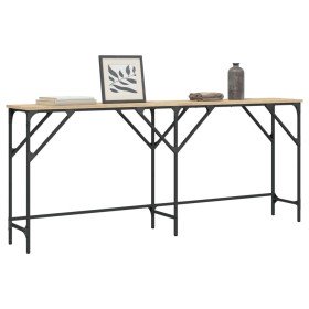 Mesa consola madera de ingeniería roble Sonoma 180x29x75 cm en Mesas auxiliares | Comprar online en Foru.es