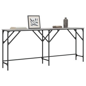 Mesa consola madera de ingeniería gris Sonoma 180x29x75 cm en Mesas auxiliares | Comprar online en Foru.es